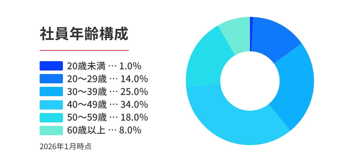 社員年齢構成